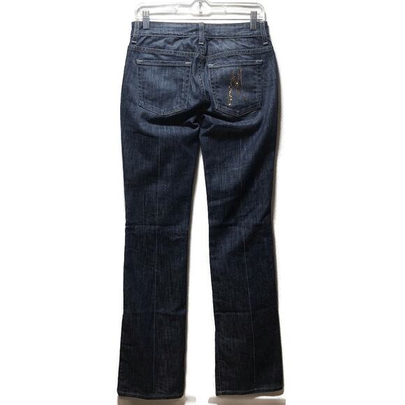 Marciano Denim - Marciano Bootcut Jeans Size 26 (4) Dark Wash Gold Embellishments